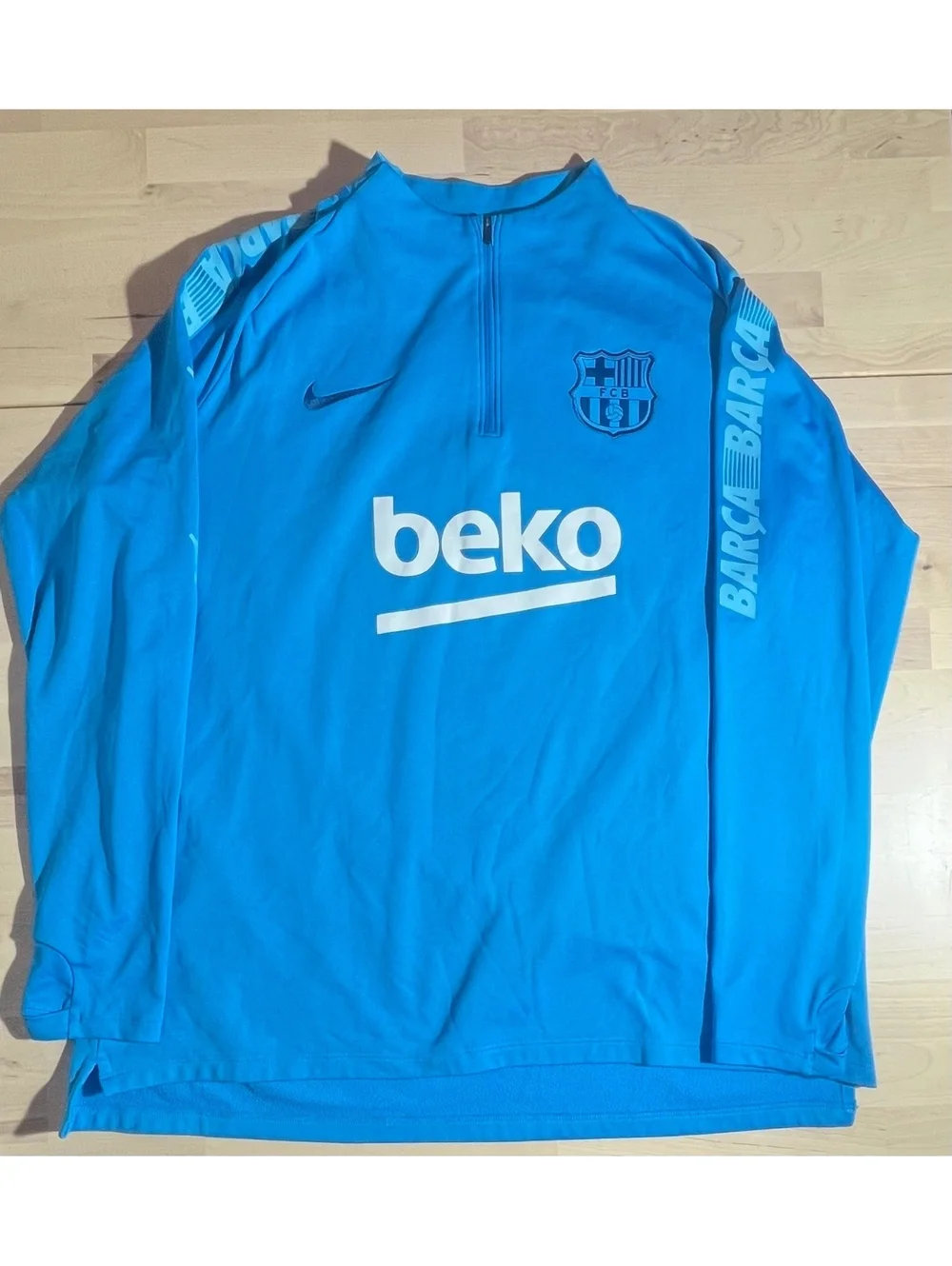 Nike Dri-FIT FC Barcelona Performance Drill Top (Blue, XXL)